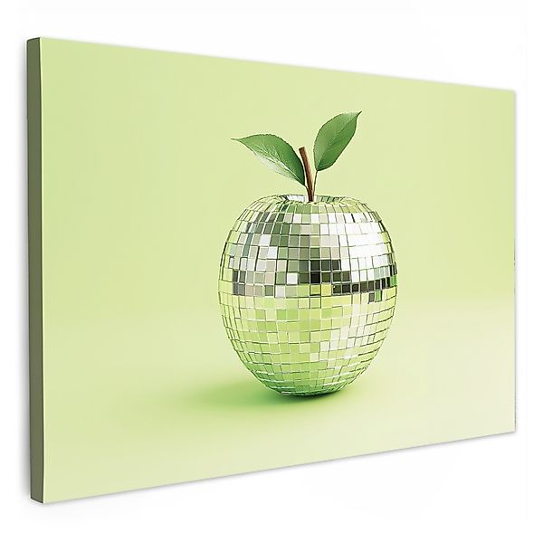OneMillionCanvasses® Leinwandbild Grün - Disco - günstig online kaufen
