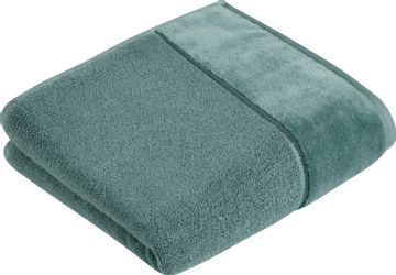 Vossen Handtuch "Pure" Baumwolle & VEGAN, mit eleganter Veloursbordüre günstig online kaufen