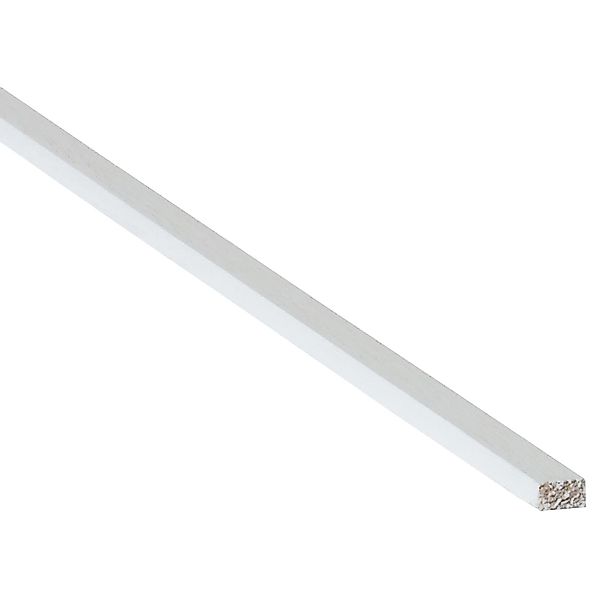 Rechteckleiste Weiß,ackiert 5 mm x 10 mm Länge 900 mm günstig online kaufen