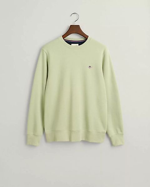 Gant Sweatshirt REG SHIELD C-NECK SWEAT, MILKY MATCHA günstig online kaufen