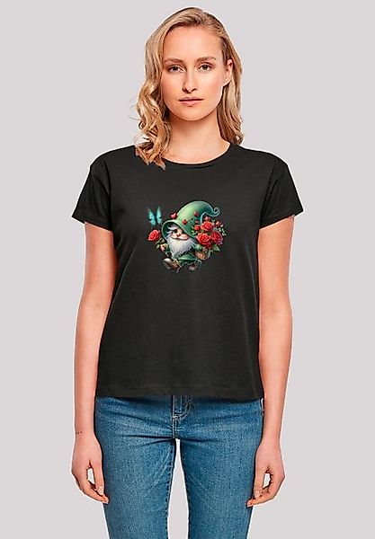 F4NT4STIC T-Shirt Gnom Frühling Blumen Schmetterling Premium Qualität günstig online kaufen