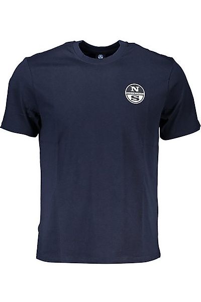 North Sails T-Shirt Herren Kurzarm-T-Shirt Blau mit Rundhalsausschnitt günstig online kaufen