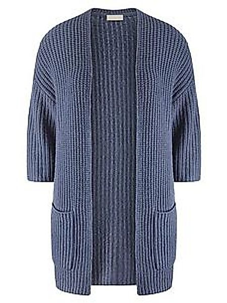 Strickjacke 3/4-Arm include blau günstig online kaufen