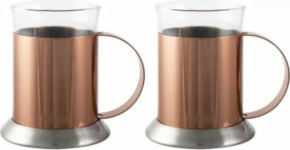 Neuetischkultur Kupferglastassen 2er Set Kupfer silber günstig online kaufen