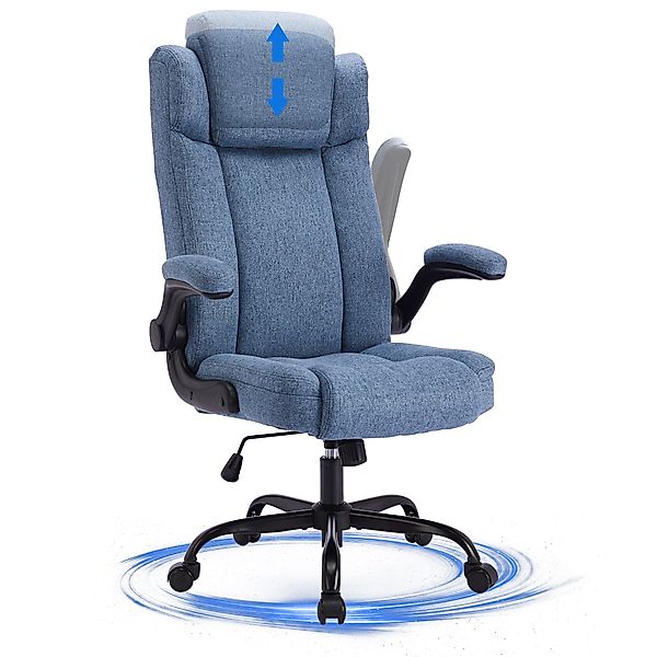 LIYURUI Bürostuhl Ergonomischer 150KG Belastbarkeit Chefsessel günstig online kaufen