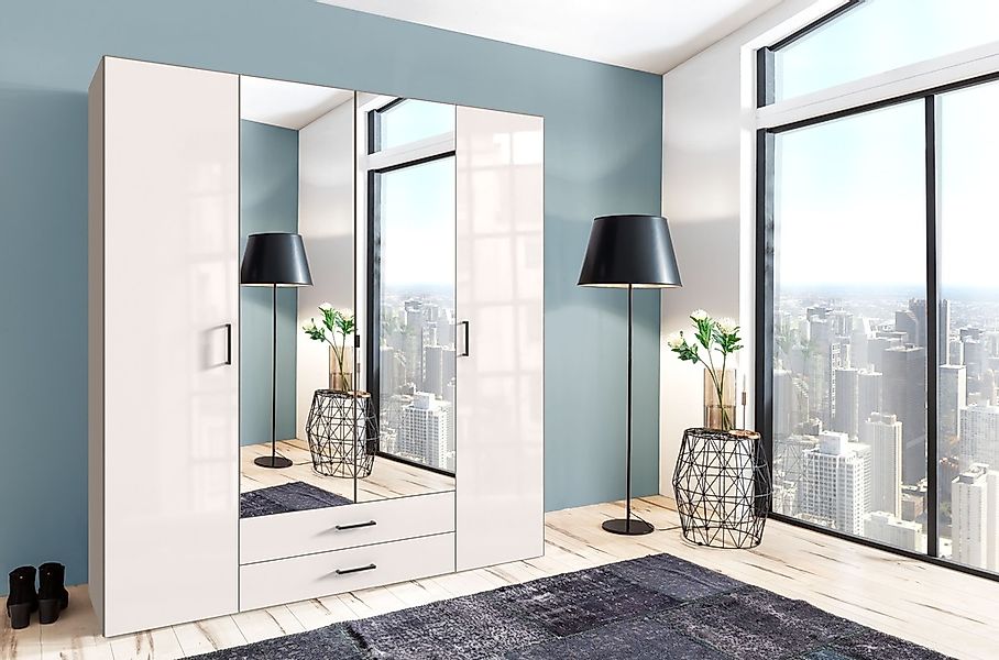 Wimex Drehtürenschrank "Mugano" mit langen oder kurzen Griffen aus Metall, günstig online kaufen