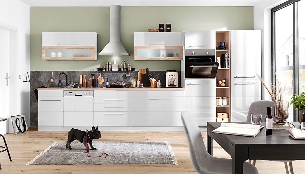 HELD MÖBEL Küchenzeile "Wien", Breite 440 cm, wahlweise mit E-Geräten und I günstig online kaufen