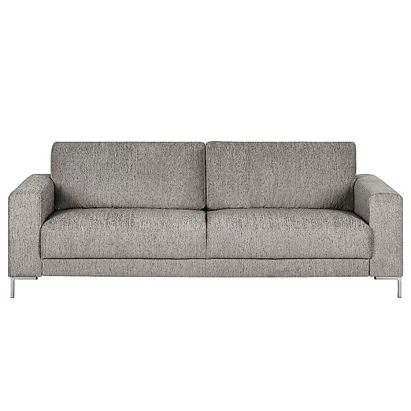 home24 Fredriks Sofa Summer I 3-Sitzer Platin Strukturstoff 220x90x90 cm günstig online kaufen