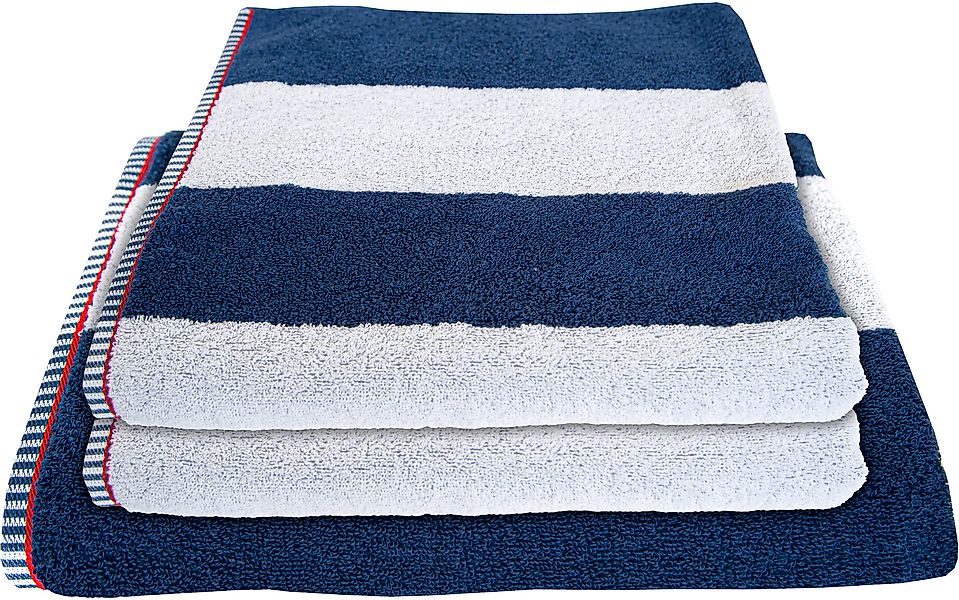 Dyckhoff Handtuch Set »Maritim, Block Stripe«, Set, 3 tlg., Frottier, 2 Han günstig online kaufen