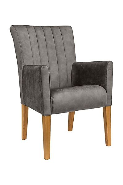 Home affaire Armlehnstuhl King, Esszimmerstuhl, Beingestell Massivholz Eich günstig online kaufen