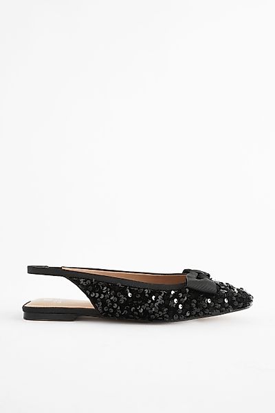 Next Forever Comfort® Slingbacks, Pailletten-Schleife Slingsandale günstig online kaufen