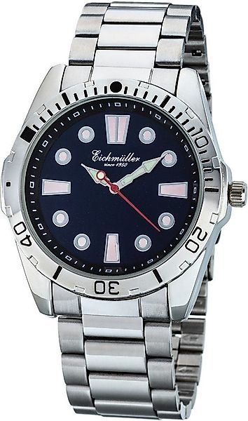 Eichmüller Quarzuhr Herrenuhr RE1046 blau Metallband günstig online kaufen