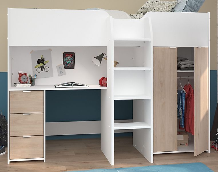Parisot Hochbett Tom (Stauraumbett 90 x günstig online kaufen