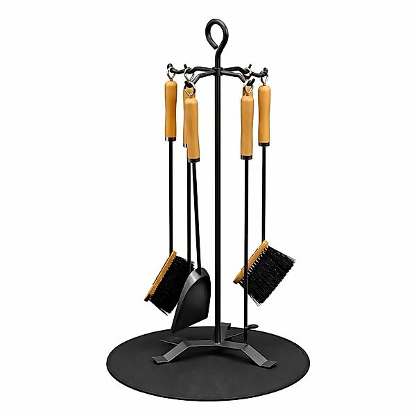 BLACK OAK Kaminbesteck ST. MORITZ 6-Teilig – Hochwertiges Kaminwerkzeug-Set günstig online kaufen
