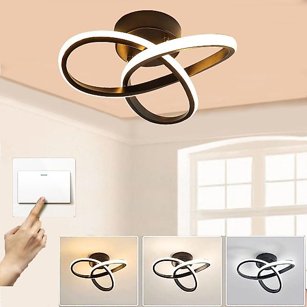 oyajia Deckenleuchte 30W LED Kleeblatt Deckenleuchte, günstig online kaufen
