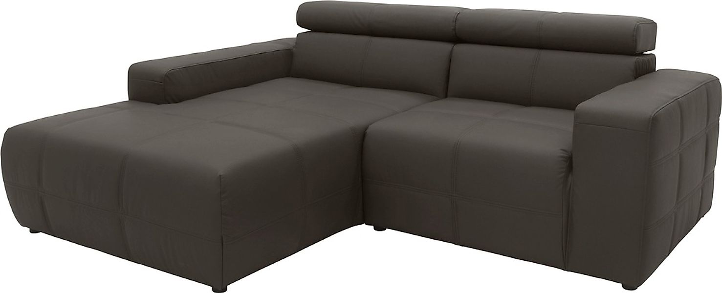 DOMO collection Ecksofa »Brandon, inkl. Kopfteilverstellung, B/T/H: 214/100 günstig online kaufen