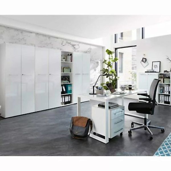 Lomadox Büromöbel Komplettset mit hochwertigen Glasfronten MONTERO-01 in we günstig online kaufen