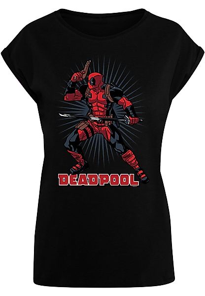 ABSOLUTE CULT T-Shirt "ABSOLUTE CULT Damen Ladies Deadpool - Gun Sword Burs günstig online kaufen