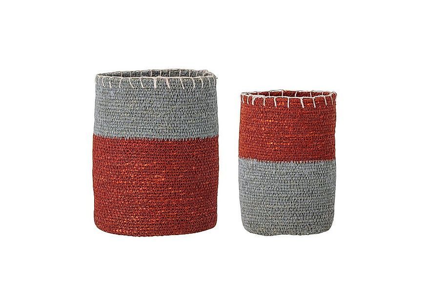 Bloomingville Blumentopf 2 farbig Seegras 2er Set günstig online kaufen