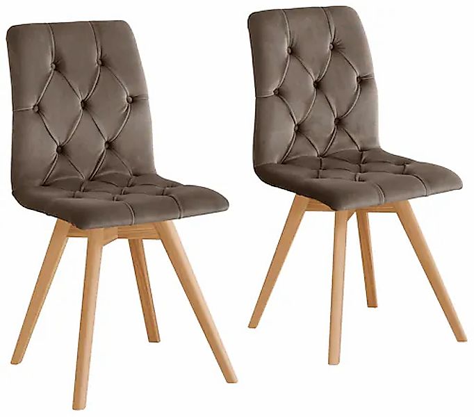 andas Esszimmerstuhl »Rania«, (Set), 2 St., Samtoptik, im 2er/4er/6er Set, günstig online kaufen