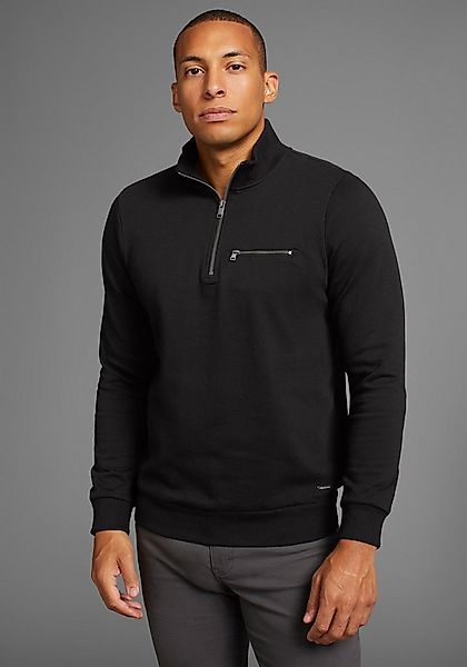 Bruno Banani Sweatshirt mit Troyer Kragen - NEUE KOLLEKTION günstig online kaufen