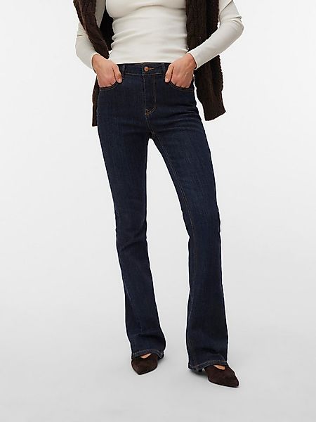Vero Moda Bootcut-Jeans VMFLASH MR FLARED JEANS LI3190 NOOS Baumwollmischun günstig online kaufen