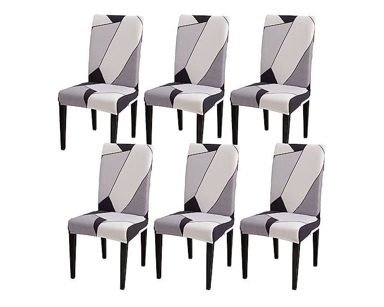 Vivi Idee Stuhlbezug Stuhlhussen 4/6er Set Spannbezug für Esszimmerstühle S günstig online kaufen