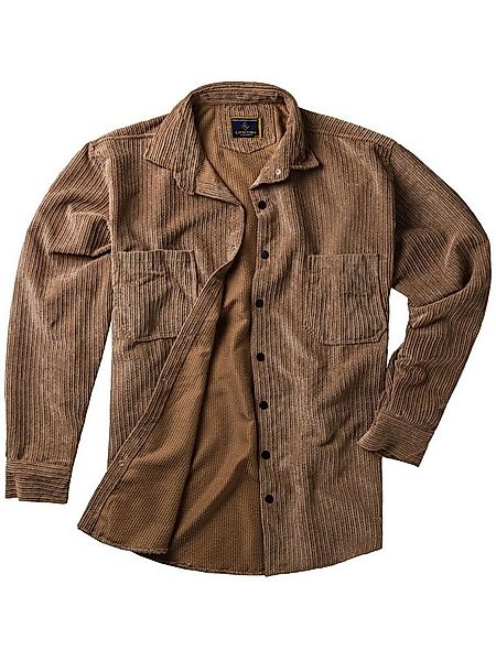 Lavecchia Langarmhemd Lavecchia Herren Cordhemd LV-5578 (Beige-Camel, 4XL) günstig online kaufen
