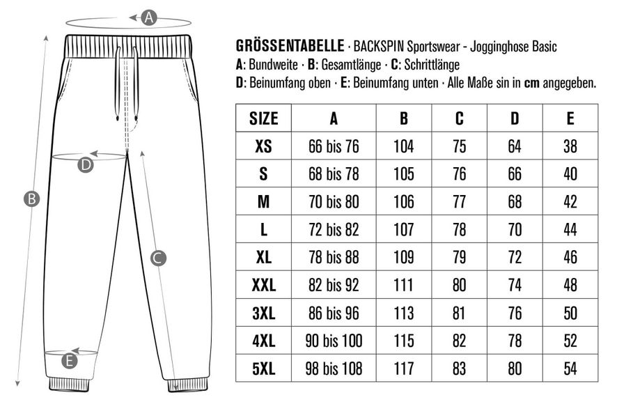 BACKSPIN Sportswear Jogginghose Basic günstig online kaufen
