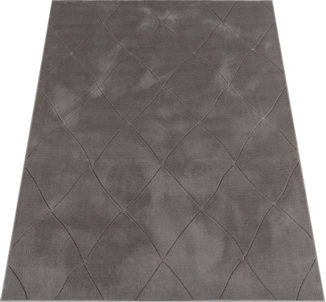 Paco Home Teppich "Utrecht 641" rechteckig 4 mm Höhe Kurzflor, Uni Farben, günstig online kaufen