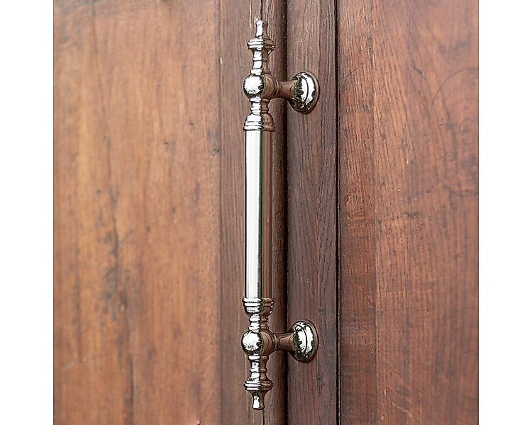 Antikas Türbeschlag Stoßgriff „Empire“ Türgriff aus polierten Nickel, wie a günstig online kaufen