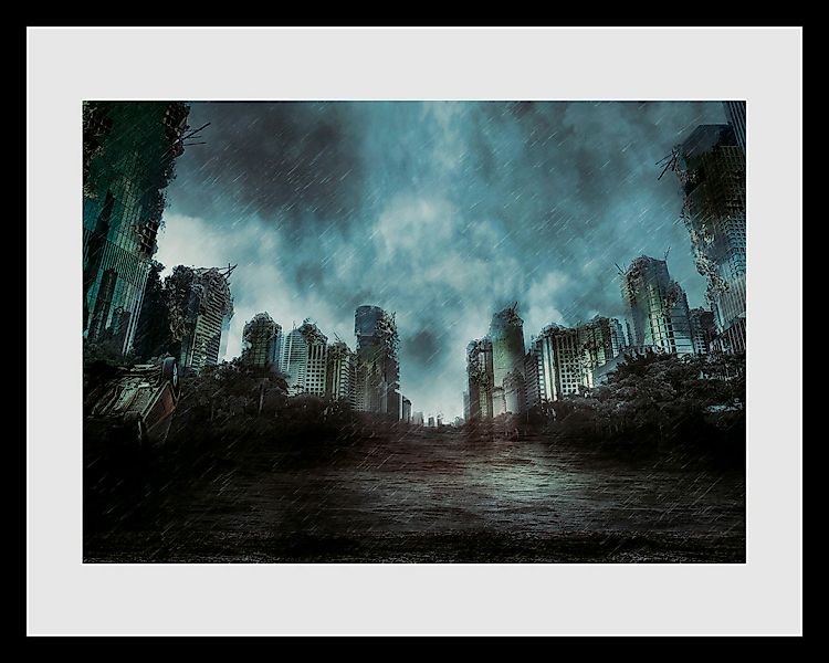 queence Bild »Apokalypse«, Städte-Stadt-Gebäude-Wolken, (1 St.), HD Premium günstig online kaufen