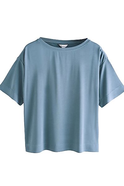 Next T-Shirt Kastiges T-Shirt im Relaxed-Fit günstig online kaufen