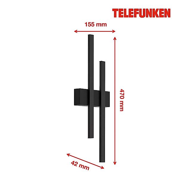 Telefunken LED Außen-Wandleuchte "GRAZ" günstig online kaufen