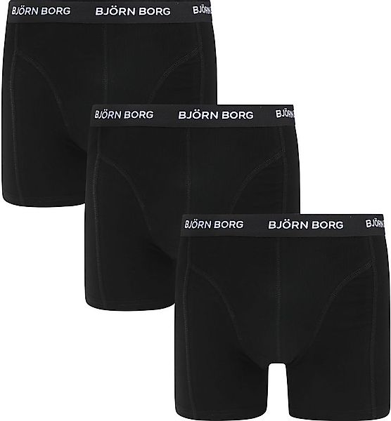 Bjorn Borg Cotton Stretch Boxershorts 3er-Pack Schwarz - Größe XXL günstig online kaufen