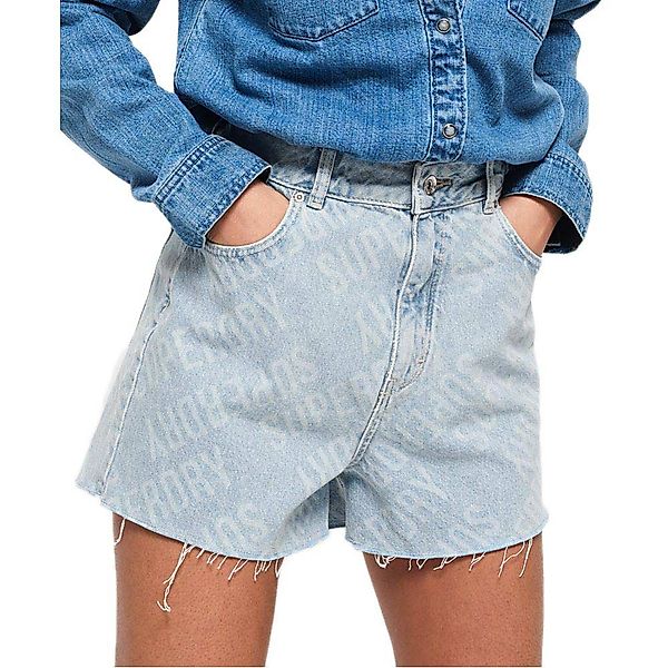 Superdry Ruby Cut Off Jeans-shorts 26 Laser Blue günstig online kaufen