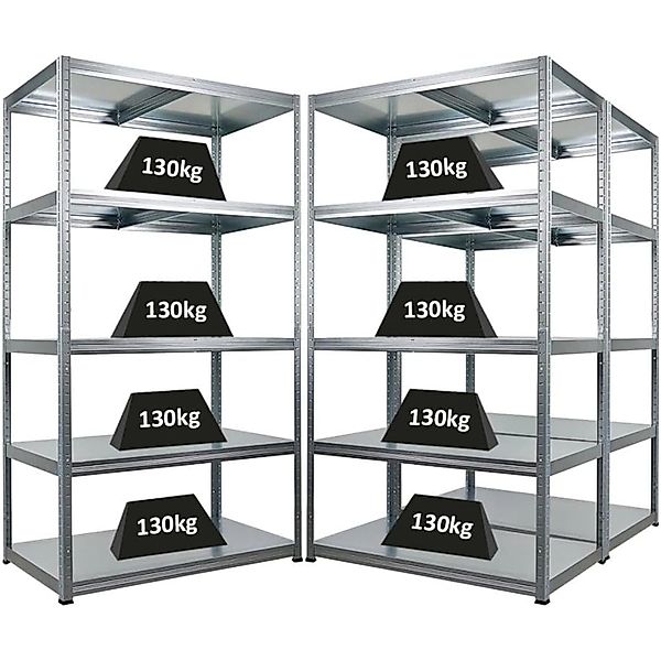 PROREGAL Mega Deal 3x Schwerlastregal Steel Eagle HxBxT 180x100x60cm Fachla günstig online kaufen