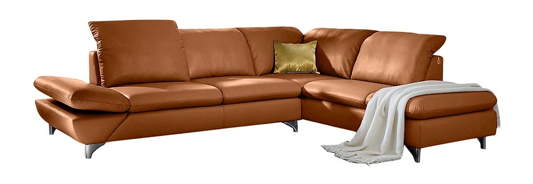 W.SCHILLIG Ecksofa "Taoo, elegant und zeitlos, bequem, L-Form" mit Sitziefe günstig online kaufen