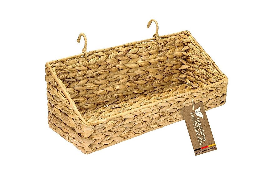 HMF Hängeaufbewahrung Hängekorb geflochten aus Wasserhyazinthe, Aufbewahrun günstig online kaufen
