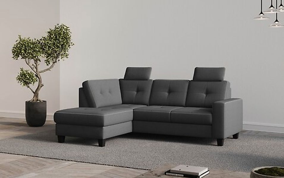 Places of Style Ecksofa »Varese«, Kreuznaht in beige günstig online kaufen