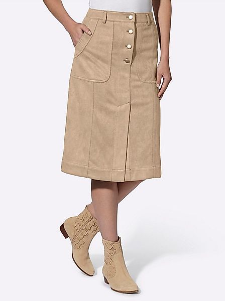 Witt A-Linien-Rock Lederimitat-Rock günstig online kaufen