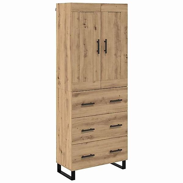 vidaXL Highboard Artisan-Eiche 69,5 x 34 x 180 cm Holzwerkstoff 3415950 günstig online kaufen