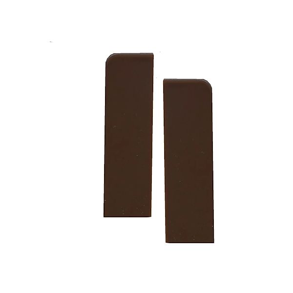 Kosche Endkappen für Kosche Sockelleiste 16 mm x 58 mm Braun 2 Stück günstig online kaufen