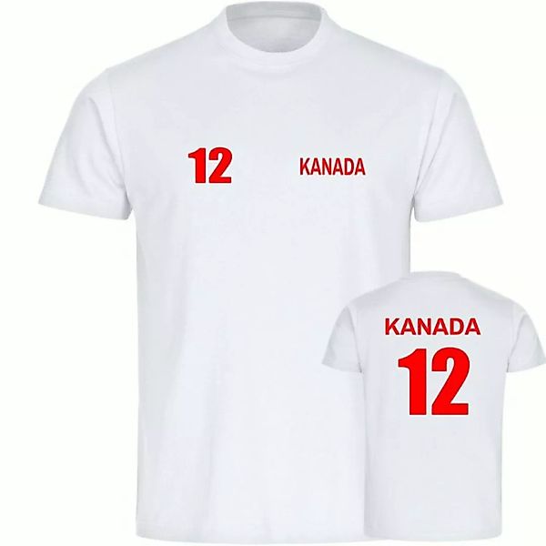 multifanshop T-Shirt Herren Kanada - Trikot 12 - Männer günstig online kaufen