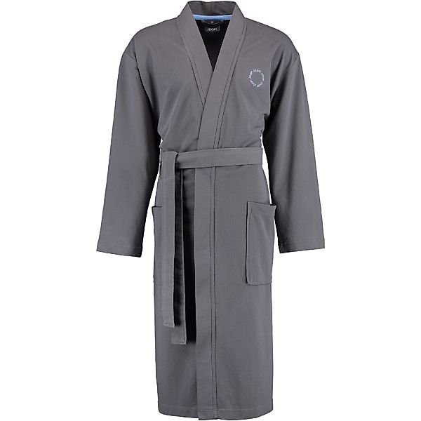 JOOP Herren Bademantel Kimono Pique 1655 - Farbe: anthrazit - 71 - M günstig online kaufen