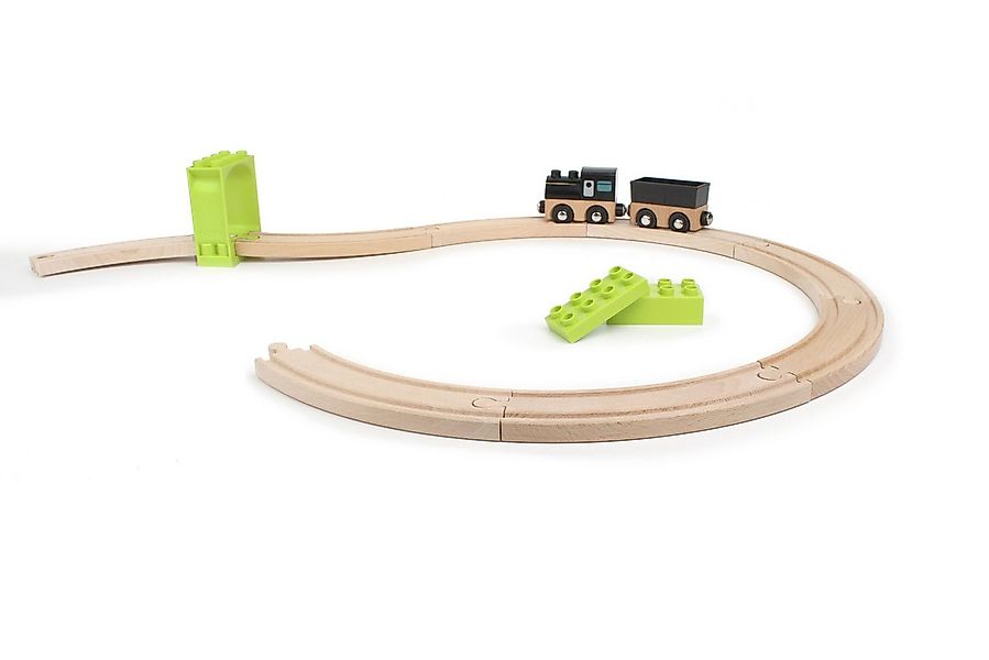 Neue Freunde Spielzeugeisenbahn-Schiene Noppi Eisenbahn, (große Kurvenschie günstig online kaufen