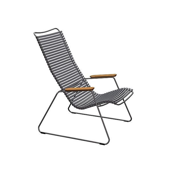 Outdoor Lounge Stuhl Click dunkelgrau günstig online kaufen