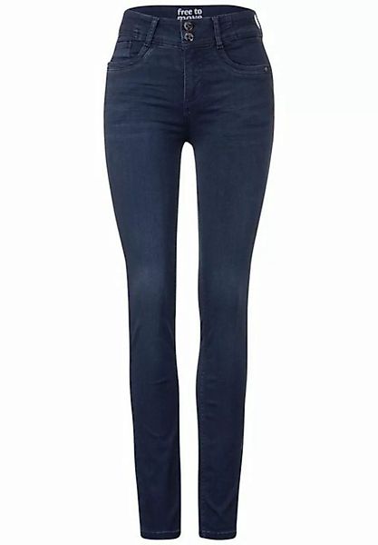 STREET ONE Regular-fit-Jeans Style QR York.hw.FTM.dark blue günstig online kaufen