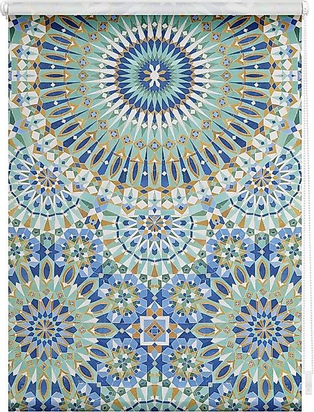 Seitenzugrollo Rollo Klemmfix, ohne Bohren, blickdicht, Orientalische Muste günstig online kaufen