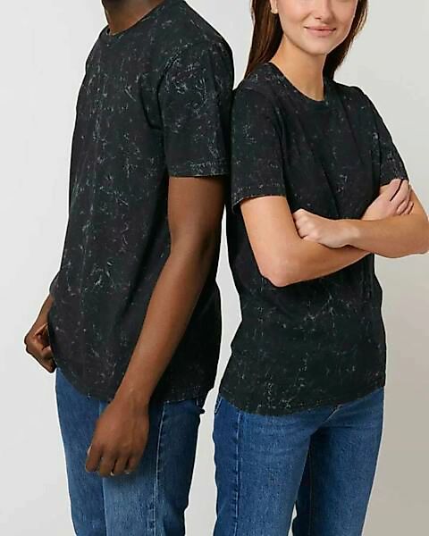 Unisex T-shirt Mit Spritzoptik Aus 100% Bio Baumwolle günstig online kaufen